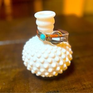 Leather & Turquoise Bracelet